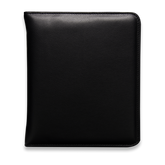 Arbeitsmappe mit umlaufenden Reißverschluss schwarz aus Rindnappa-Leder